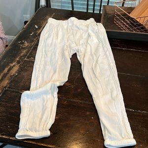 aerie xs white see through pants lounge cover up